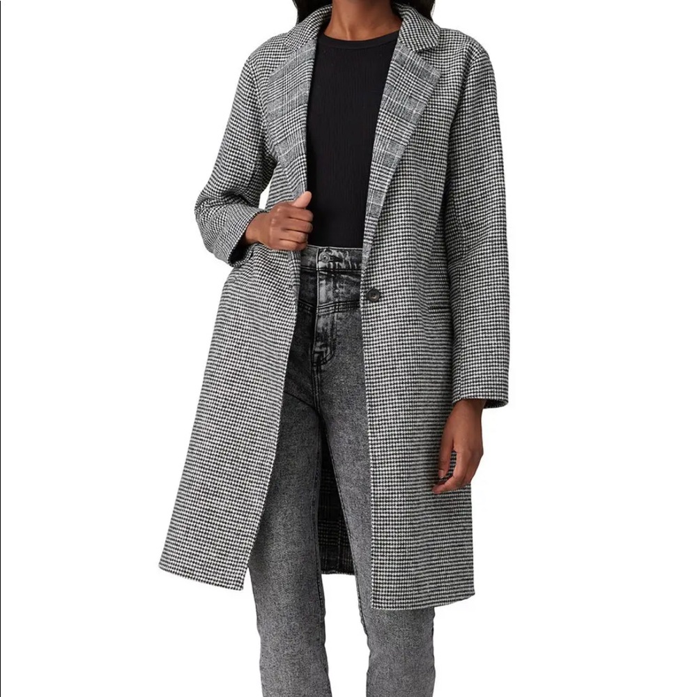 Houndstooth Coat- wool